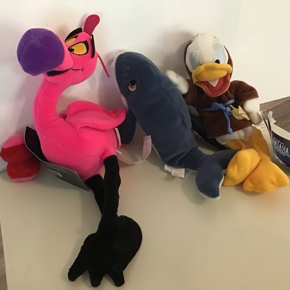 Fantasia 2000 Set NWT Vintage, Baby Whale, Carnival Flamingo & Fantasia Donald - Picture 1 of 7